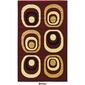 Linon Capri Collection Black Circle Area Rug - 5x7 - image 3