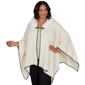 Plus Size Emaline Country Code Faux Fur Collar Knit Cape - image 3