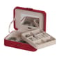 Mele & Co. Giana Plush Fabric Red Jewelry Box - Red - image 2