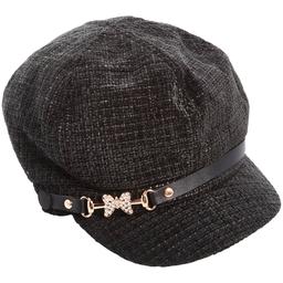 Womens Madd Hatter Butterfly Icon Tweed Newsboy Hat