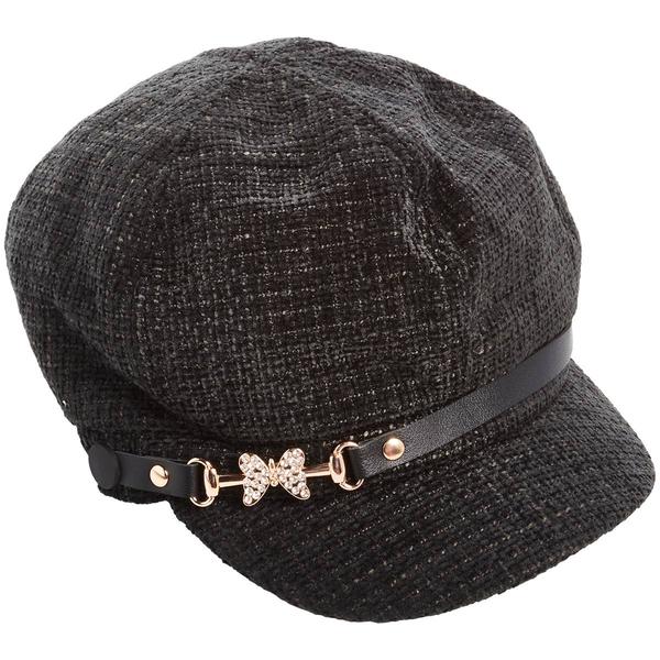 Womens Madd Hatter Butterfly Icon Tweed Newsboy Hat