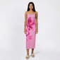 Juniors Madden Girl Mesh Flower Tube Midi Slit Dress - image 1