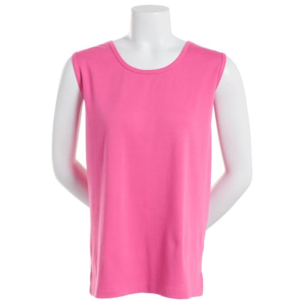 Womens Hasting & Smith Basic Solid Round Neck Tank Top