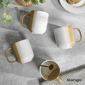 Sango Phoebe Caramel/White Ceramic Coffee Mugs - image 8