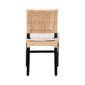 bali & pari Lesia Coastal Boho Rattan Dining Chair with Cushion - image 4