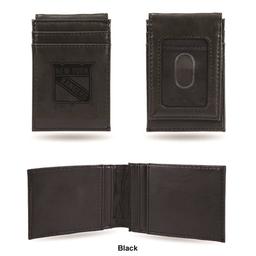 Mens NHL New York Rangers Faux Leather Front Pocket Wallet