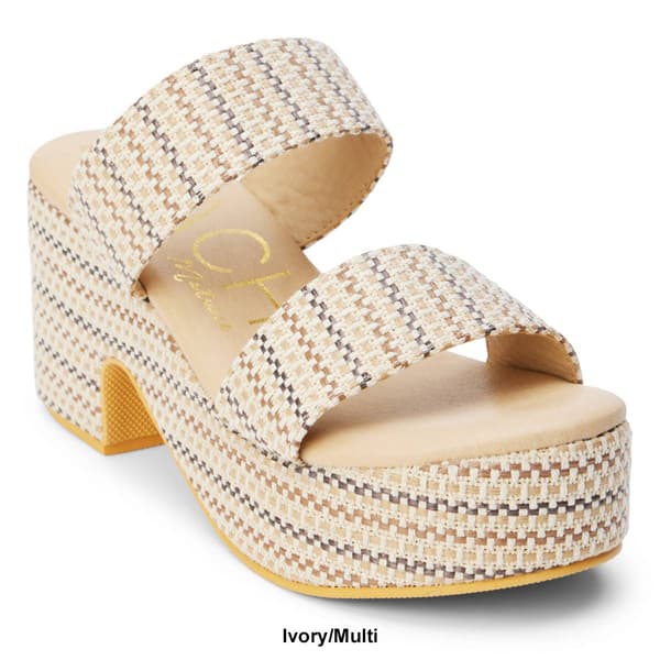 Womens Beach by Matisse Ocean Ave Heeled Slide Sandals