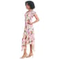 Womens Robbie Bee Short Sleeve Chiffon Drape Neck Dress - image 4