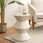 9th & Pike® Contemporary Cream Capiz Shell Accent Table - image 2
