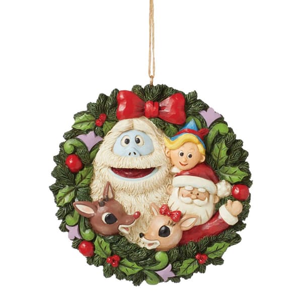 Jim Shore Rudolph & Friends Hanging Christmas Ornament - image 