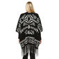 Plus Size White Mark Printed Aztec Poncho Cardigan - image 2