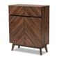 Baxton Studio Hartman Walnut Brown Finished Wood Shoe Cabinet - image 1