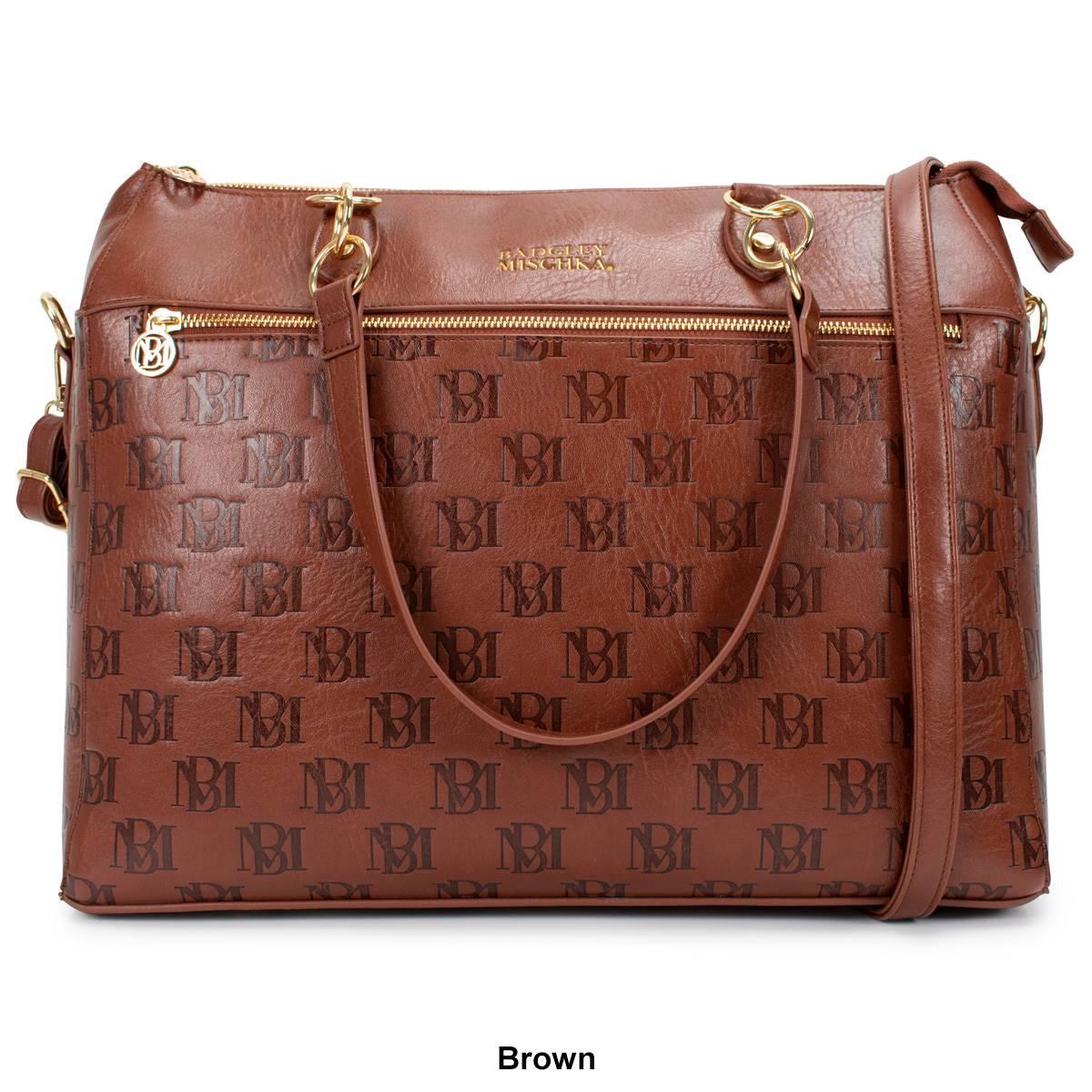 Badgley Mischka Madalyn Vegan Leather Travel Tote Weekender Bag