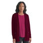 Womens Jones New York Long Sleeve Gold Button Accent Rib Cardigan - image 1