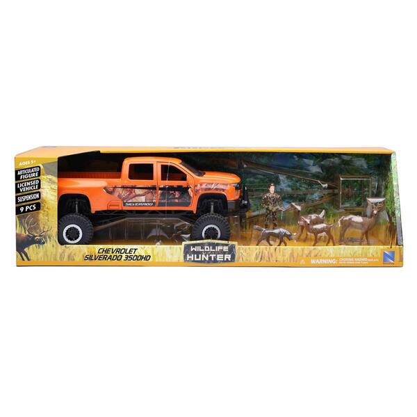 New Ray Wildlife Hunter Camo Chevy and Deer Hunting Playset - image 