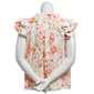 Plus Size Como Black Cap Double Flutter Sleeve Floral Blouse - image 2