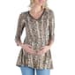 Plus Size 24/7 Comfort Apparel 3/4 Sleeve Snake Maternity Top - image 1