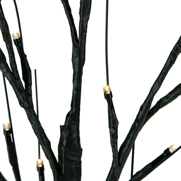 Northlight Seasonal 24in. LED Lighted Black Halloween Twig Tree