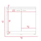FM FURNITURE Oklahoma Two-Tone Utility Sink & Cabinet - image 8
