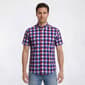 Mens Architect(R) Check Weekender Button Down Shirt - White/Coral - image 1