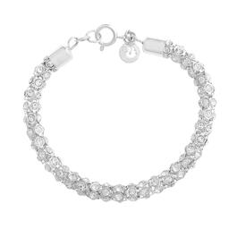 Gloria Vanderbilt 7.5in. Crystal Mesh Stone Chain Bracelet