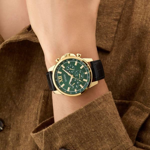 Mens GUESS Black Multi-function Watch - GW0901G4
