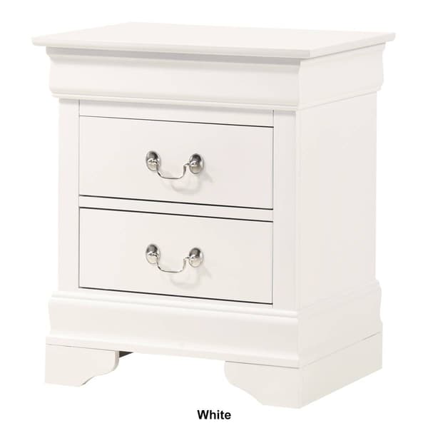 Passion Furniture Louis Philippe 21in. Drawer Nightstand
