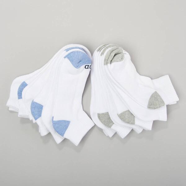 Mens IZOD&#40;R&#41; 12pk. Athletic Quarter Socks - White - image 