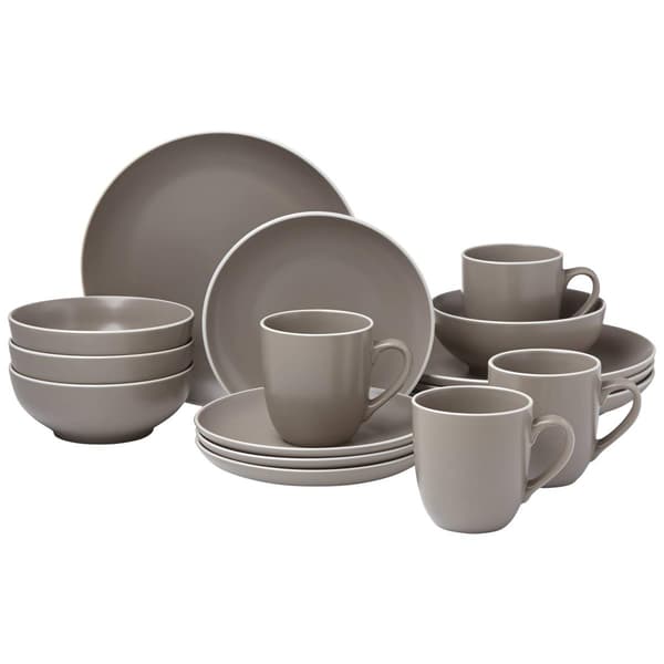 Dansk&#40;R&#41; Kisco&#40;tm&#41; Taupe 16pc. Dinnerware Set - image 