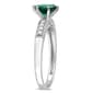 Gemstone Classics&#8482; 10kt. White Gold Lab Created Emerald Ring - image 3