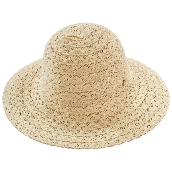 Womens Anne Klein Crochet Floppy Hat