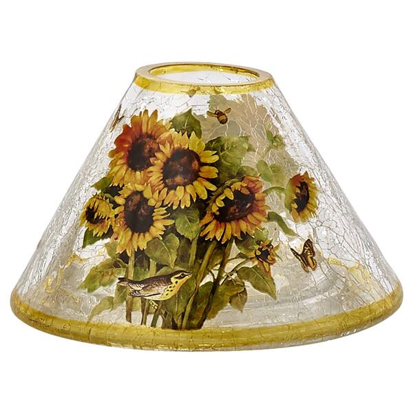 Transpac Sunflower Crackle Jar Shade - image 