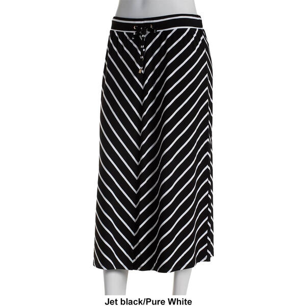 Womens French Laundry Mitered Stripe Skirt