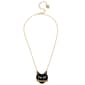 Betsey Johnson Pave Cat Pendant Necklace - image 1