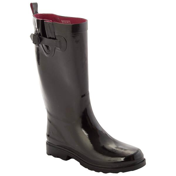 Womens Capelli New York Tall Sporty Solid Rain Boots - image 