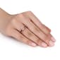 Gemstone Classics&#8482; Smokey Quartz & Round-Cut Morganite Rin - image 3