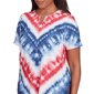 Womens Alfred Dunner Land of the Free Tie Dye American Tee - image 5