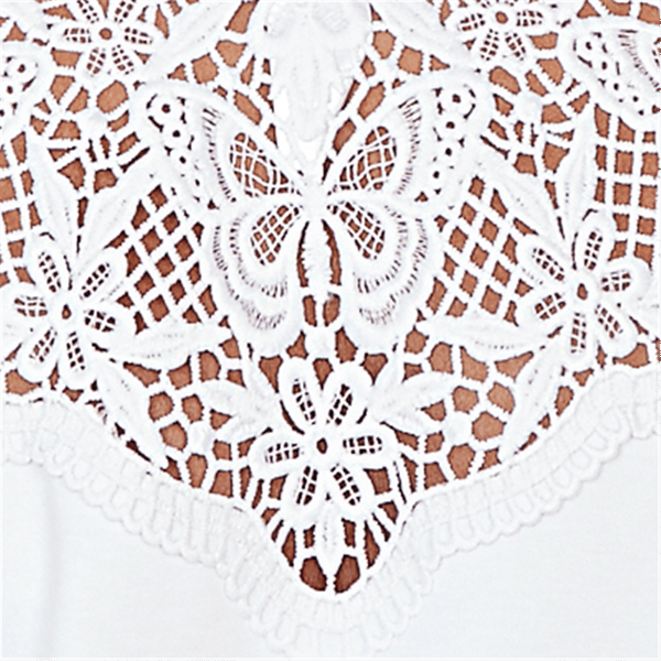 Womens Alfred Dunner The Royal Treatment Lace Trim Blouse