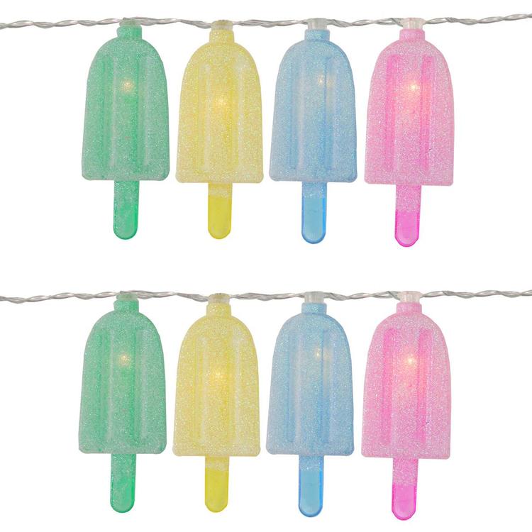 Northlight Seasonal 10pk. 4.5ft. Ice Pop Summer LED String Lights