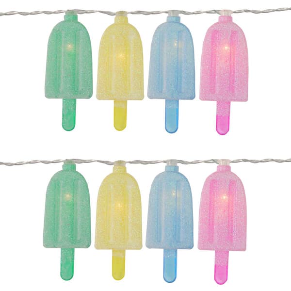 Northlight Seasonal 10pk. 4.5ft. Ice Pop Summer LED String Lights