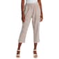 Plus Size Emily Daniels Pull On Stripe Side Slit Capris - image 1