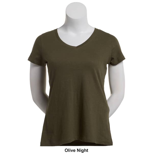 Plus Size Architect&#174; Short Sleeve Slub V-Neck Tee