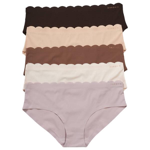 Womens Danskin 5pk. Brushed Micro Hipsters DS7254-5PKBD - image 