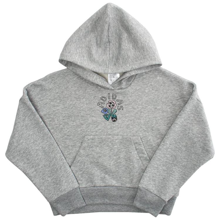 Girls (7-16) adidas® Plant Love Puffy Back Art Loose Fit Hoodie