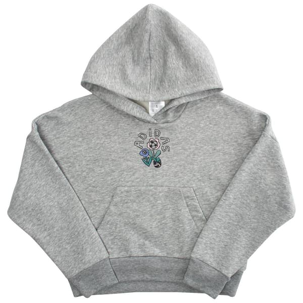 Girls (7-16) adidas® Plant Love Puffy Back Art Loose Fit Hoodie