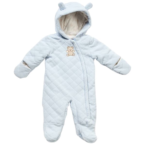 Baby Boy &#40;NB-9M&#41; Wippette&#40;R&#41; Embroidered Bear Fleece Pram - image 