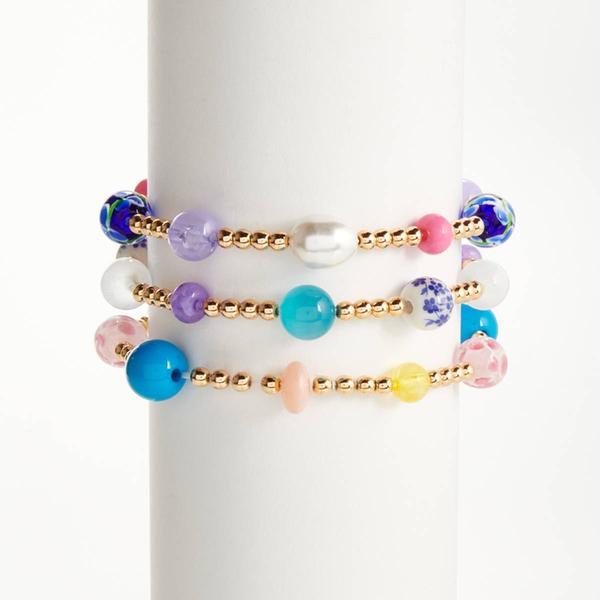 Ashley Assorted Shapes Stretch Bracelet Set - image 