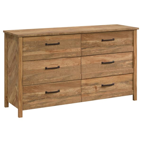 Sauder Cannery Bridge 6 Drawer Dresser - Sindoori Mango - image 