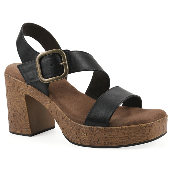 Womens White Mountain Barb Platform Sandals