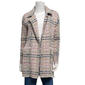 Womens By Design Long Sleeve Notched Houndstooth Cardigan - image 1